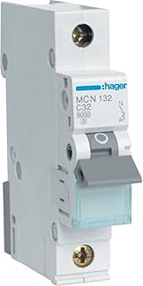 Disjoncteur miniature unipolaire hager 32 a 6ka sp mcb type c mcn132 *onekonekt*