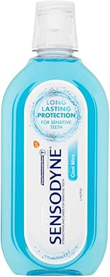 Rince de bouche sensodyne sensitive, bain de bouche sans alcool pour des gencives