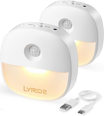 Veilleuse rechargeable lereads avec détecteur de mouvement lumière de placard à led