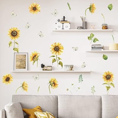 Fanquare tournesols stickers muraux fleur jaune jardin fleur stickers muraux diy décor pour enfants bébé chambre salon pépinière décoration. Diaytar Sénégal : Diversité produits, unité de prix bas
