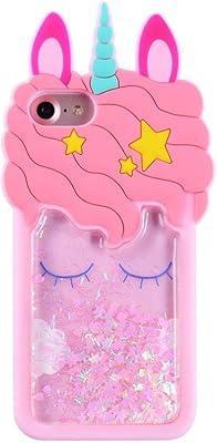 Coque zchico licorne avec un motif cheval de dessin animé 3d, compatible