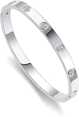 Bracelet d'amitié en argent et or rose avec pierres de zircone cubiques
