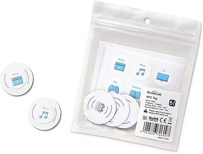Étiquettes nfc broadlink étiquettes étanches nxp ntag215 appareils et scènes domotiques compatibles