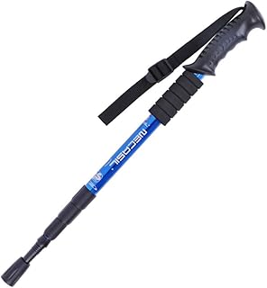 Bâton de randonnée télescopique pliable réglable 4 sessions pour la et le camping