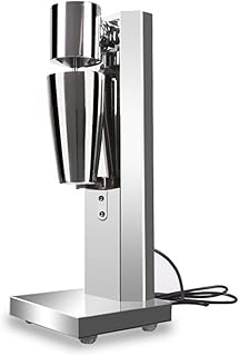 Mousseur à lait électrique classique à 2 vitesses en acier inoxydable avec support