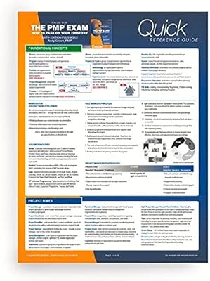 Examen pmp : guide de référence rapide, sixième édition plus agile