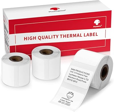 3 rouleaux de papier d'étiquettes de codes-barres thermiques auto-adhésifs multi-usages fumimo pour étiqueteuse. Votre shopping simplifié de A à Z avec Diaytar