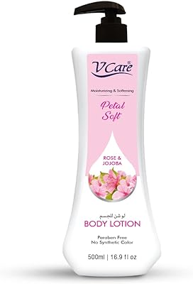Lait corporel doux vcare petal - 500 ml | extraits de rose