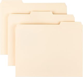 Dossier smead onglet 1-3 pièces positions assorties format lettre manille 200 pièces