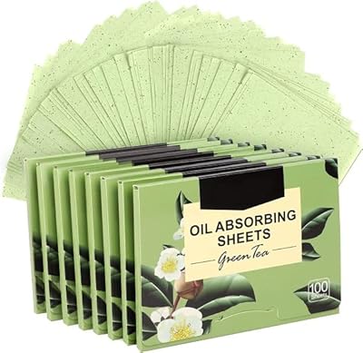 Wengonvila 200 pièces feuilles absorbantes d'huile pour le visage lingettes en papier buvard