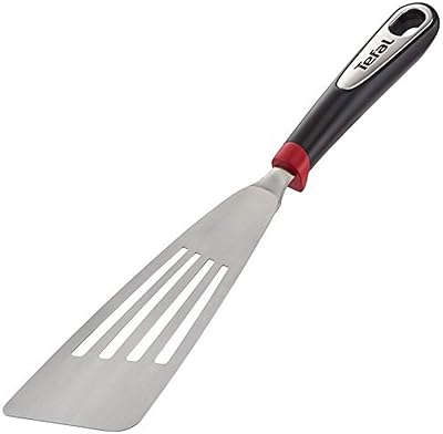 Spatule flexible tefal ingenio en acier inoxydable, argent/noir, acier inoxydable/plastique, k1181414