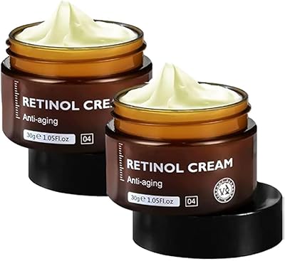 2 pcs crème visage rétinol -vieillissement -oxydant réduit les ridules raffermissant blanchissant 30g*2