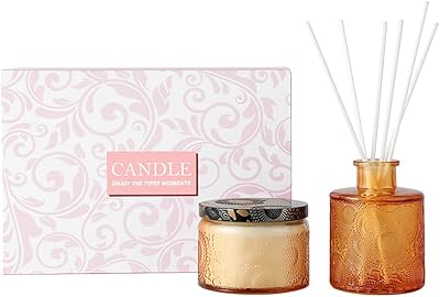 Ensemble de bougies parfumées, cire de soja, aromathérapie, diffuseur d'huiles essentielles sans feu