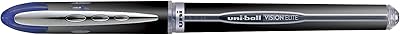 Stylo à bille uni-ball vision elite ub205, 0,5 mm, bleu, paquet de 12