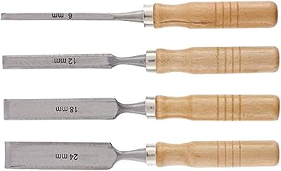 Jeu de ciseaux plats sparta avec manches en bois, 6/12/18/24 mm (243965). Diaytar : Quand qualité rime avec économie