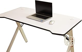 Bureau de jeu pour ordinateur multi-meubles mh-gt-127 avec espace de rangement pour écouteurs
