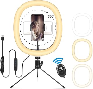 Anneau lumineux pour selfie de beauté de 10 pouces éclairage annulaire de maquillage