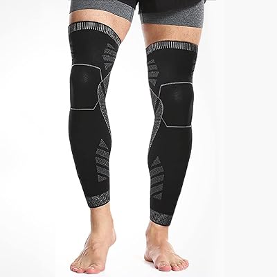 Orthèse de compression de jambe complète, genouillère, soulage les douleurs au genou