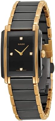 Montre integral r20612712 jubilee en céramique avec cadran noir, noir, mouvement à quartz