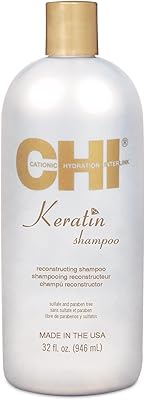 Shampooing reconstructeur chi keratin | soins capillaires professionnels | sans sulfate | reconstruit