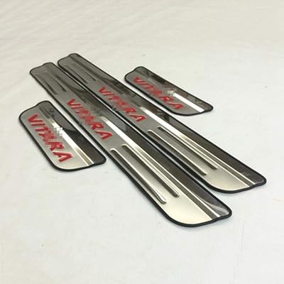 4 pièces pédales de bienvenue de voiture couvre-portes protecteur plaque de seuil accessoires