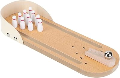 Ensemble de mini-jeu de bowling fishion, anti-stress sur table en bois, jouets