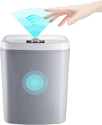 Poubelle intelligente 16 l poubelle de salle de bain sans contact avec capteur
