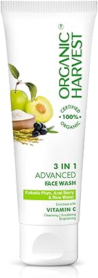 Nettoyant visage 3 en 1 de luxe organic harvest pour peaux