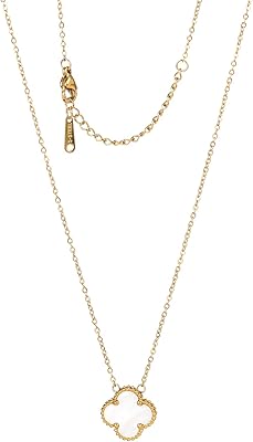 Collier trèfle porte-bonheur pour femmes filles collier plaqué or 18 carats mode mignon réglable collier hypoallergénique bijoux cadeaux pour femmes filles. Diaytar : L'e-commerce généraliste qui met le discount à l'honneur