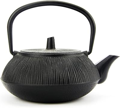 Théière en fonte durable avec intérieur émaillé (05 l) noir