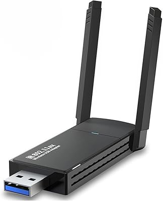Adaptateur wifi usb double bande xvz 1800mbps 2.4g/5g carte réseau sans fil dongle