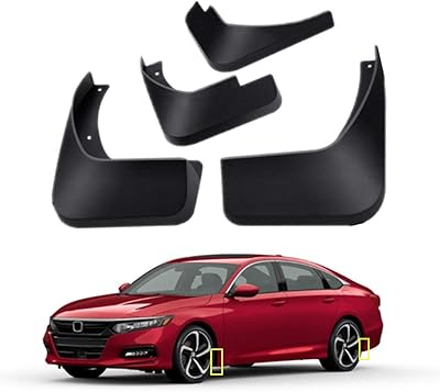 Jeu de garde-boue pour honda accord 2018-2022 10ème génération, grille supérieure 4 pièces