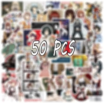 Aepro - autocollants de dessin animé steins gate elite pour guitare, ordinateur portable