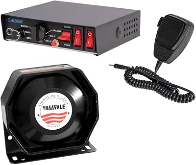 Kit de sirène de police d'urgence yavil 200 watts, sons multifonctionnels, microphone à