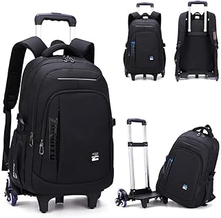 Sacs à dos trolley pour enfants, cartables imprimés à la mode avec chariots