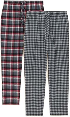 Pantalon de pyjama deux pièces en coton brossé pour homme