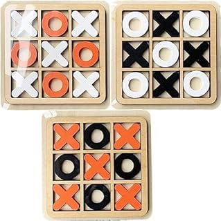 Jeu de société classique tic tac toe xo en bois - jeu