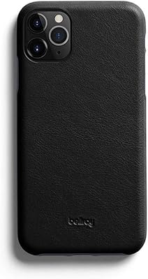 Étui mobile en cuir fin de luxe belroy pour iphone 11 - noir