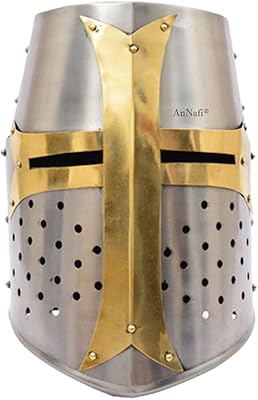 Casque en laiton annafi® | de chevalier médiéval en métal qualité supérieure