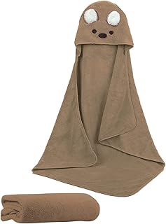 Serviette à capuche star babies en microfibre 100 % polyester, gris, 1 pièce