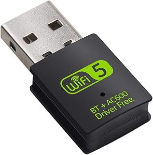 Adaptateur wifi usb bluetooth 600 mbps double bande 2,4/5 ghz récepteur externe mini