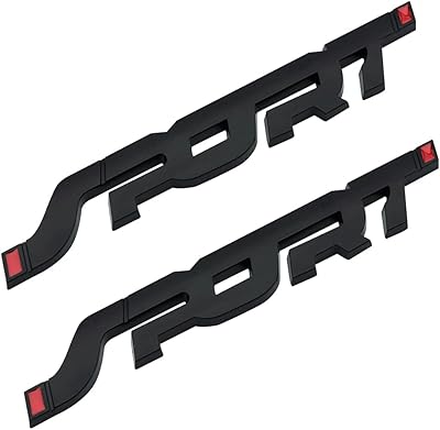 Autocollant de voiture métallique 3d, conception de logo de sport en 2 pièces
