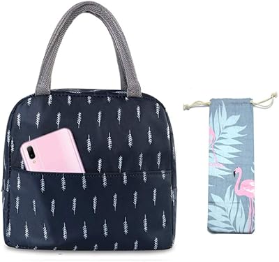 Sac à lunch isolé pour femmes, sac isotherme grand ouvert, organisateur de déjeuner