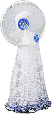 Filet de pêche portable de 2,4 m, filet de pêche portable pour cage