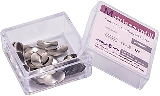 50pcs matrices ct rechargeables en métal fluxé dentaire 50 μm (taille m)