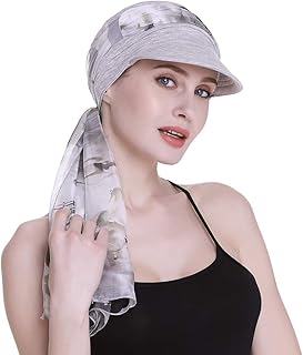 Chapeau gavroche pour femme avec bandeaux et foulards kimo pour la perte