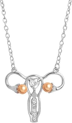 Keepol collier avec pendentif ovaire utérin, symbole médical féministe personnel pour les femmes