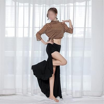 Alsmbf costume de danse du ventre pour femmes, vêtements d'entraînement, robe de danse