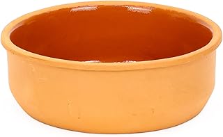 Bol rond en argile, petite assiette en céramique robuste de 14 cm d'épaisseur