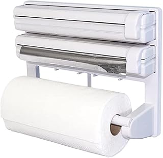 Porte-papier essuie-tout 3 en 1 dubai gallery, blanc, 38×18 cm